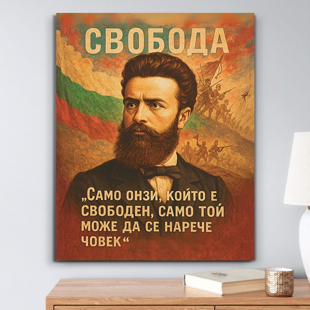 Патриотична Картина с Васил Левски / Христо Ботев (5 вида)