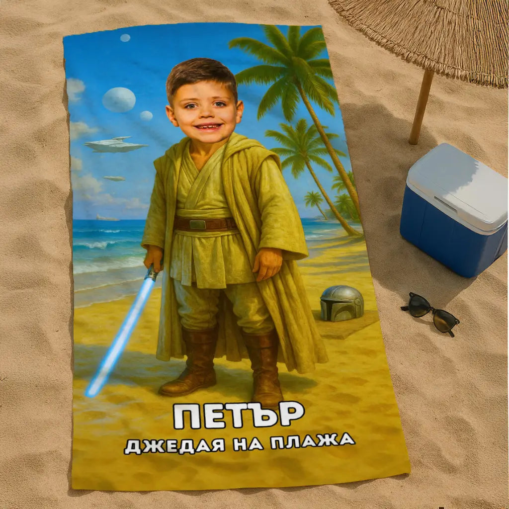 The Jedi - Детска Хавлия с Лицето им