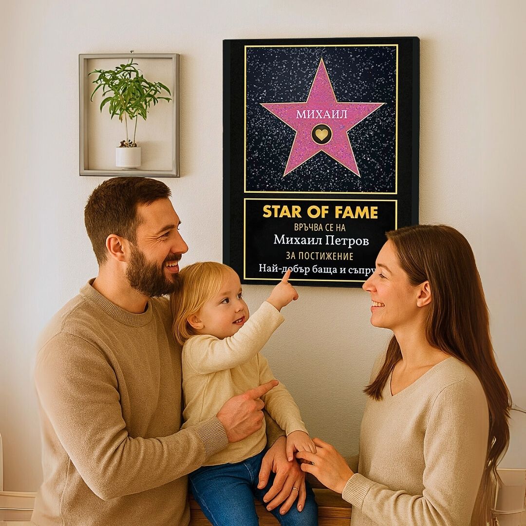 Холивудска Звезда "Star of Fame" За Най-Добър...