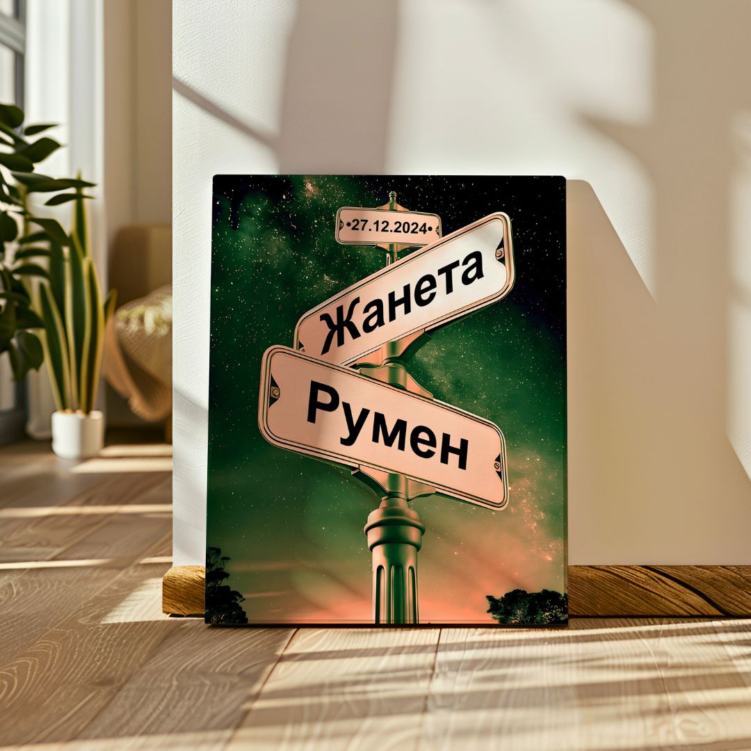 Персонализирана Картина "Любов" | За 2-6 Имена