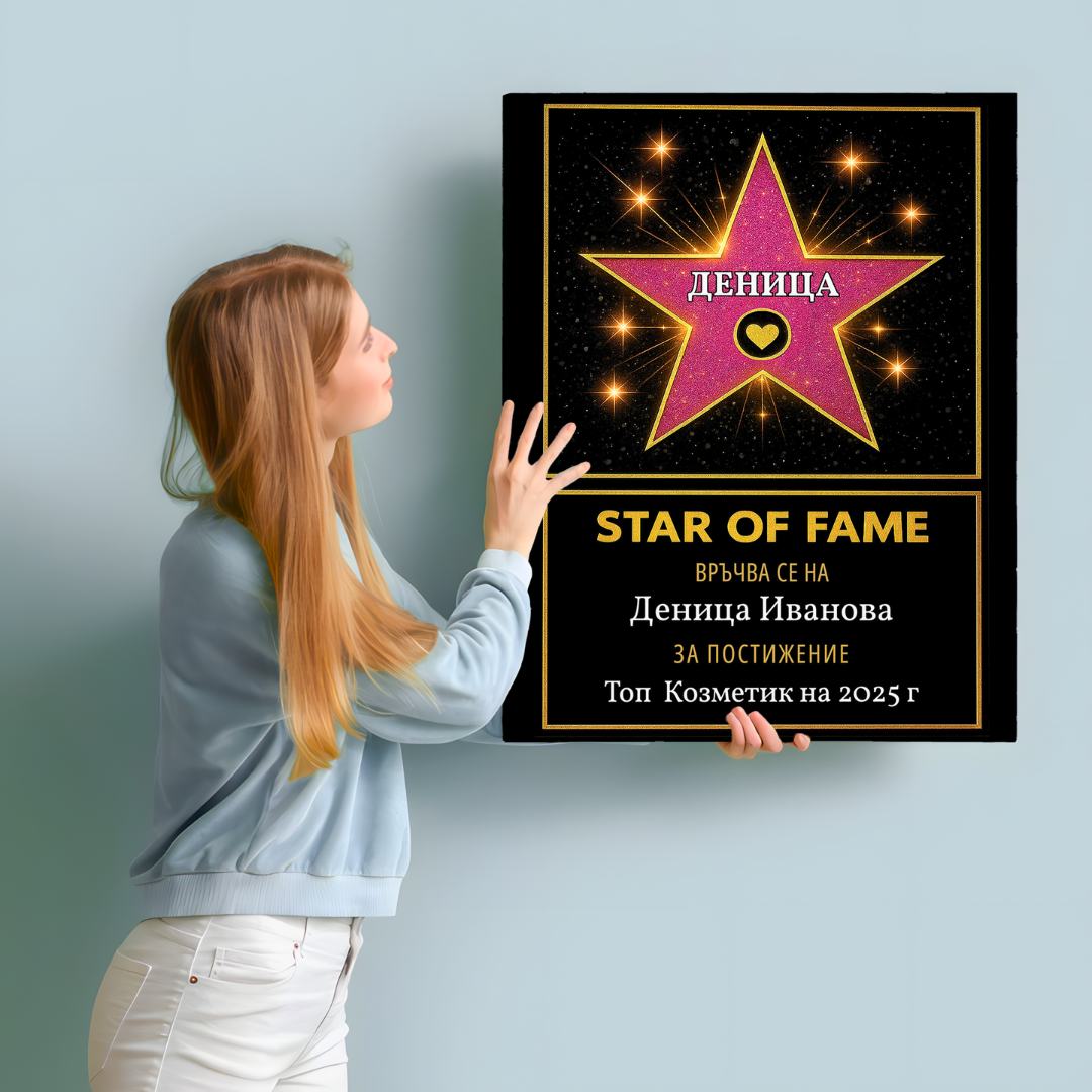 Холивудска Звезда "Star of Fame" За Най-Добър...