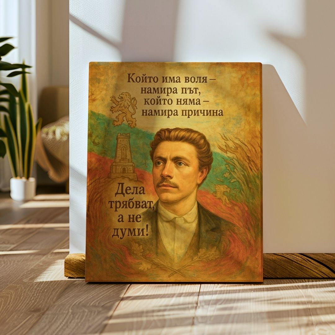 Патриотична Картина с Васил Левски / Христо Ботев (5 вида)