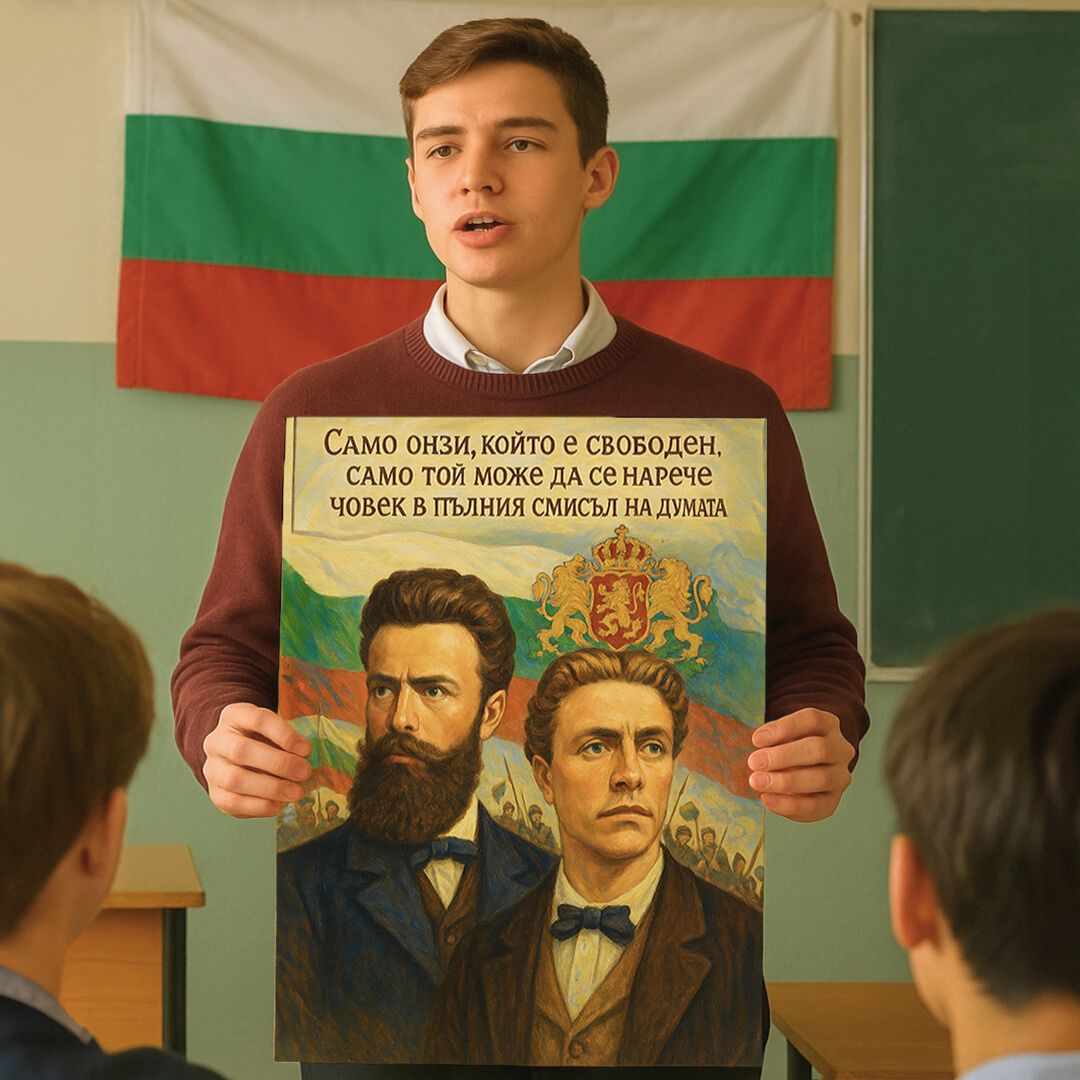 Патриотична Картина с Васил Левски / Христо Ботев (5 вида)