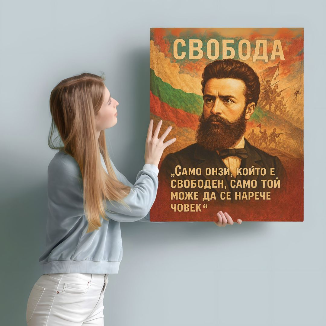 Патриотична Картина с Васил Левски / Христо Ботев (5 вида)