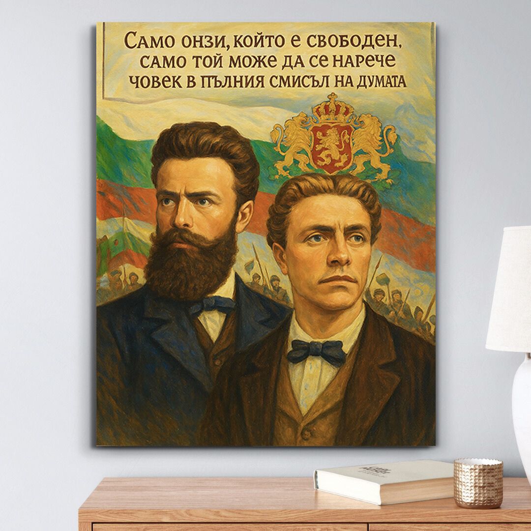 Патриотична Картина с Васил Левски / Христо Ботев (5 вида)