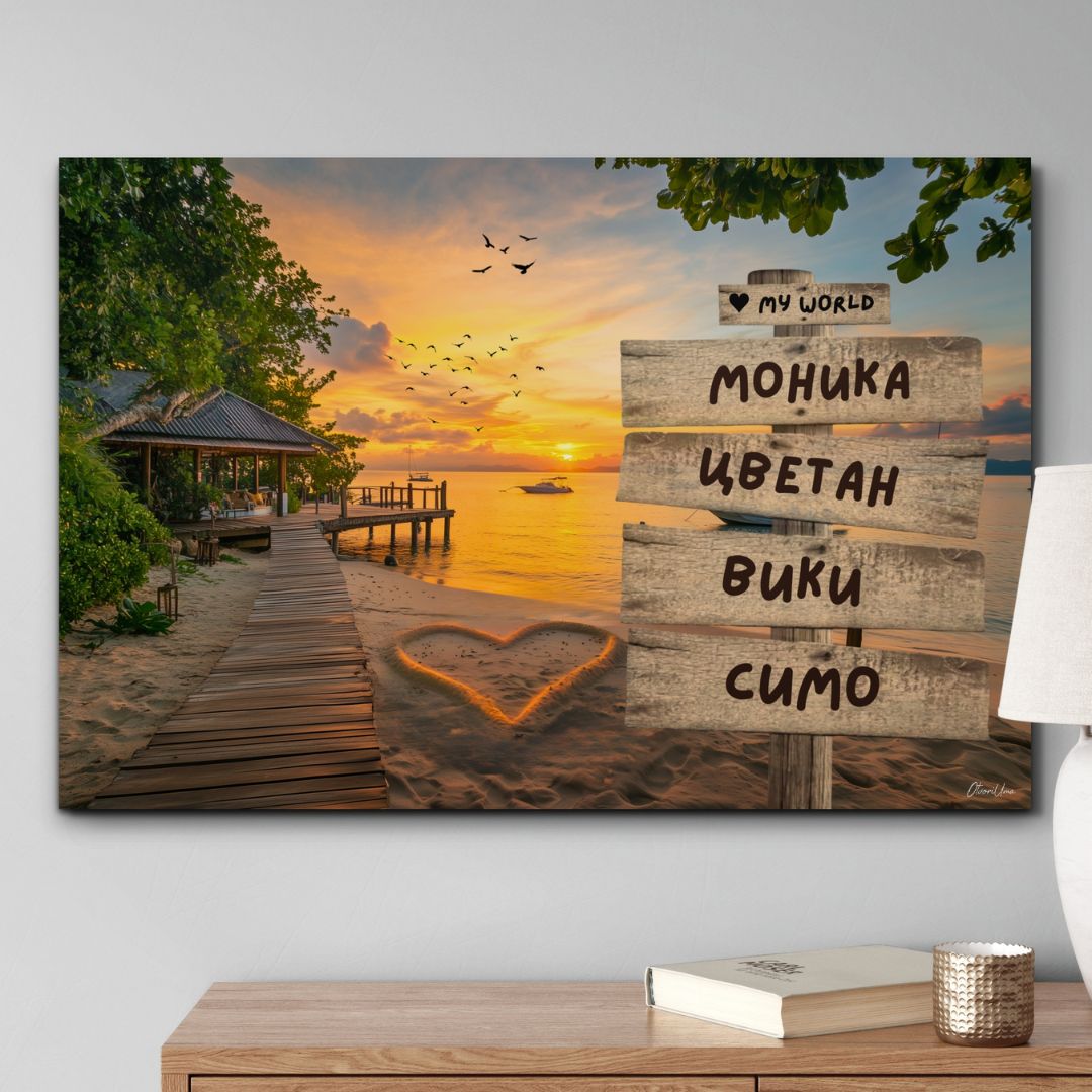 Фон Море | Картина с 2-6 Имена
