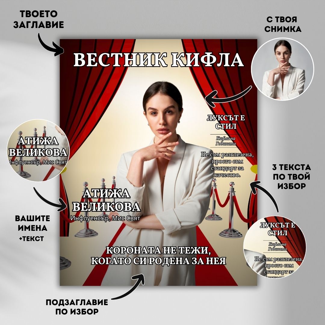 Твоята Лична Корица | Луксозен Подарък, Картина