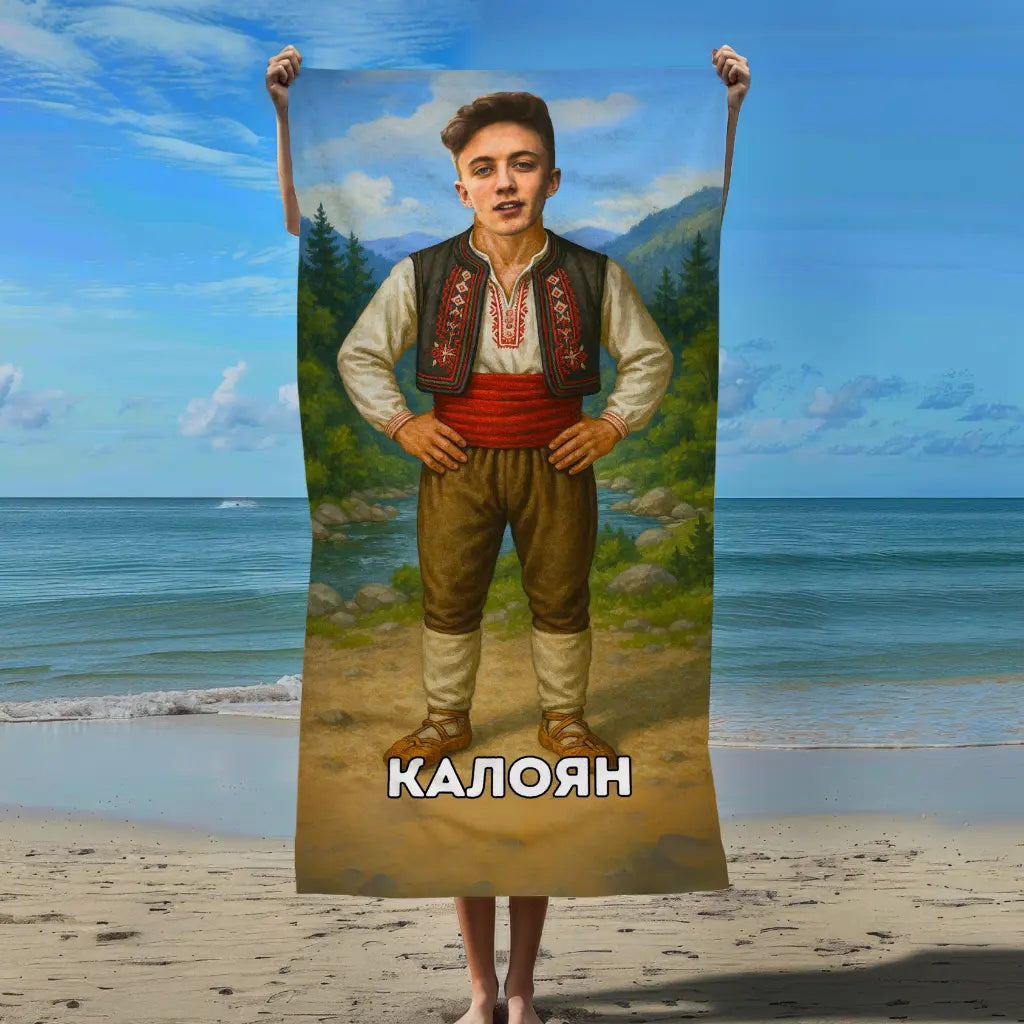 Народна Носия мъжка - Хавлия с Лицето ти