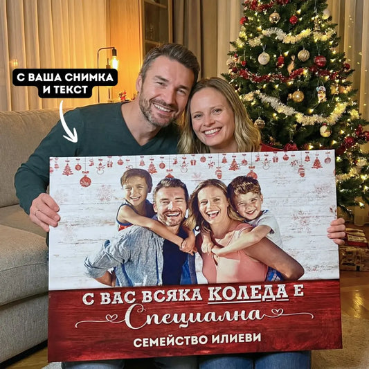 С Вас/Теб Коледа е Специална | Картина Със Снимка