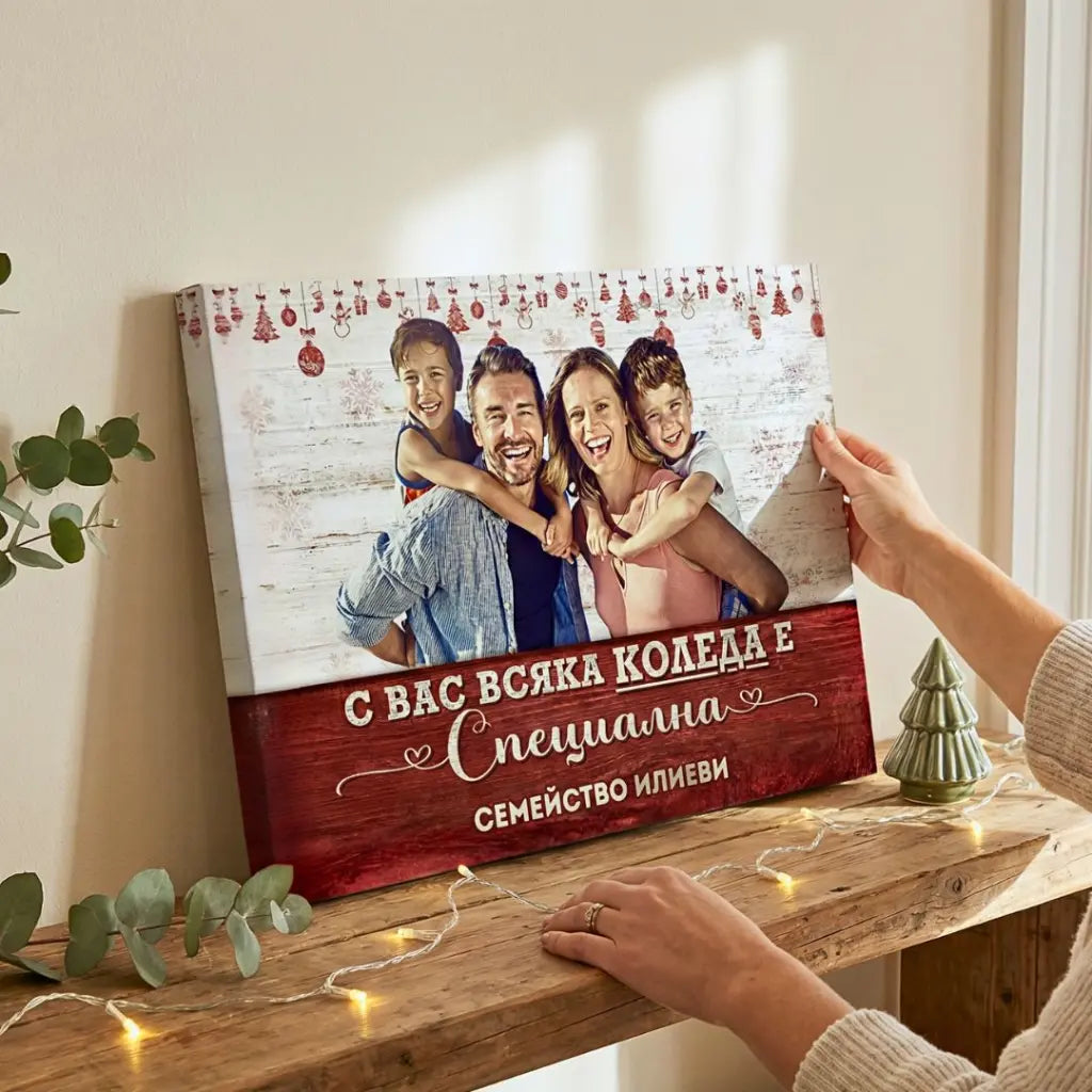 С Вас/Теб Коледа е Специална | Картина Със Снимка