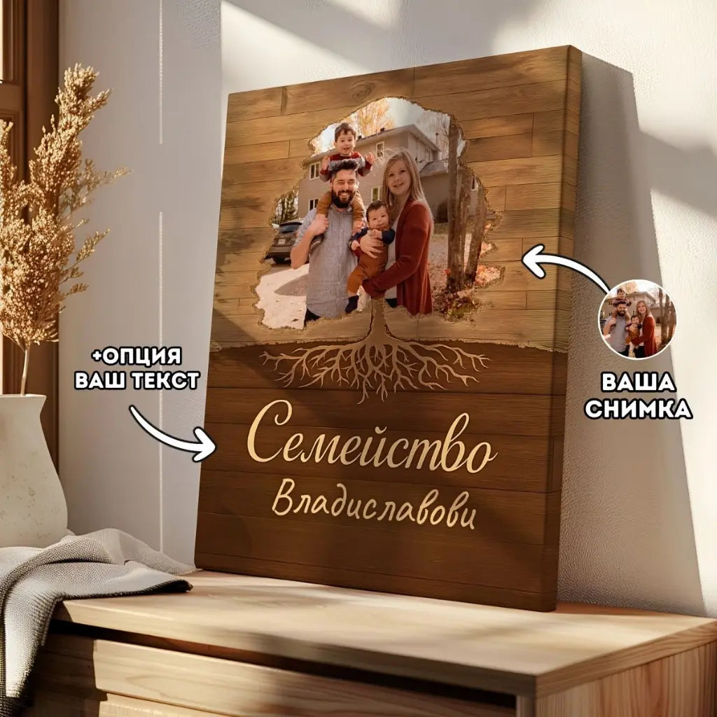 Нашите Семейни Корени - Картина с Ваша Снимка