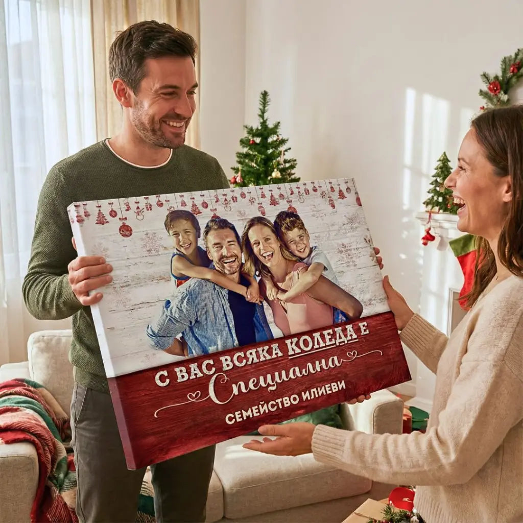С Вас/Теб Коледа е Специална | Картина Със Снимка