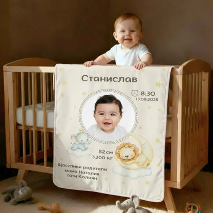 Одеялце за Момче | Снимка, Име, Ръст, тегло и дата