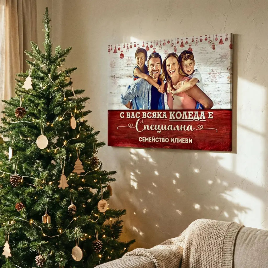 С Вас/Теб Коледа е Специална | Картина Със Снимка