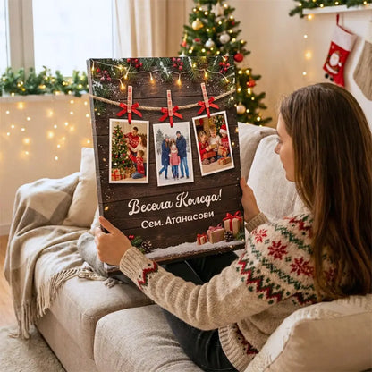 Коледна Картина - с 3 Ваши Снимки