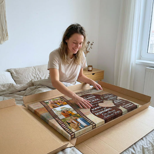 За Любимата Съпруга/Майка - Картина с 3 Снимки