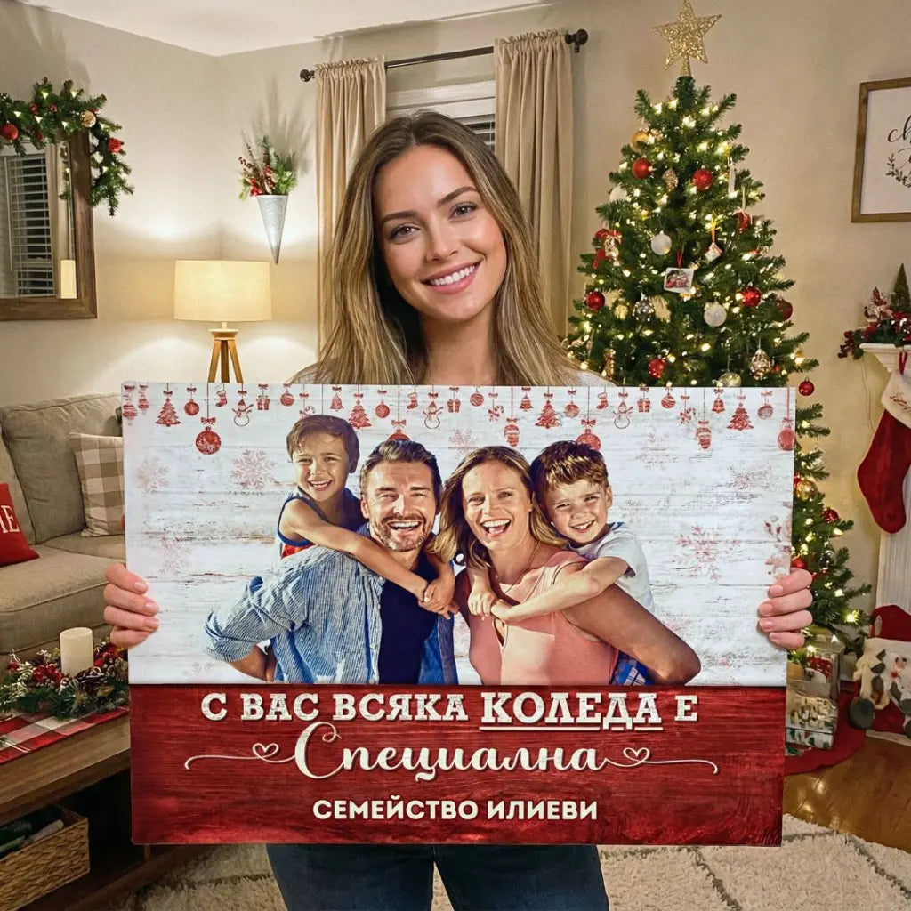 С Вас/Теб Коледа е Специална | Картина Със Снимка