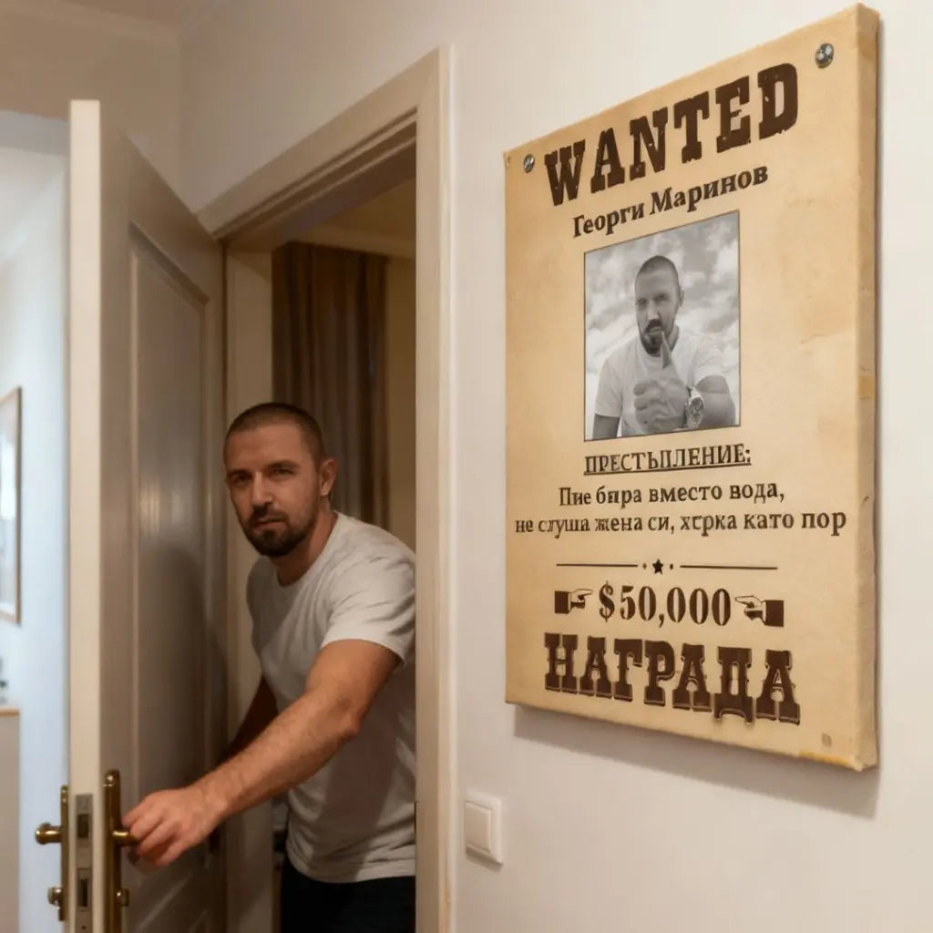 Издирва се! Забавна Картина #Wanted с 'Престъпление' и Снимка