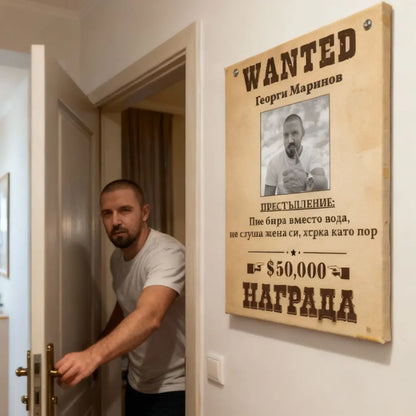 Издирва се! Забавна Картина #Wanted с 'Престъпление' и Снимка